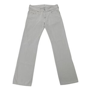 Diesel Industry Jeans 29x30 Light Gray Straight Leg Cotton Button Fly Retro Y2K